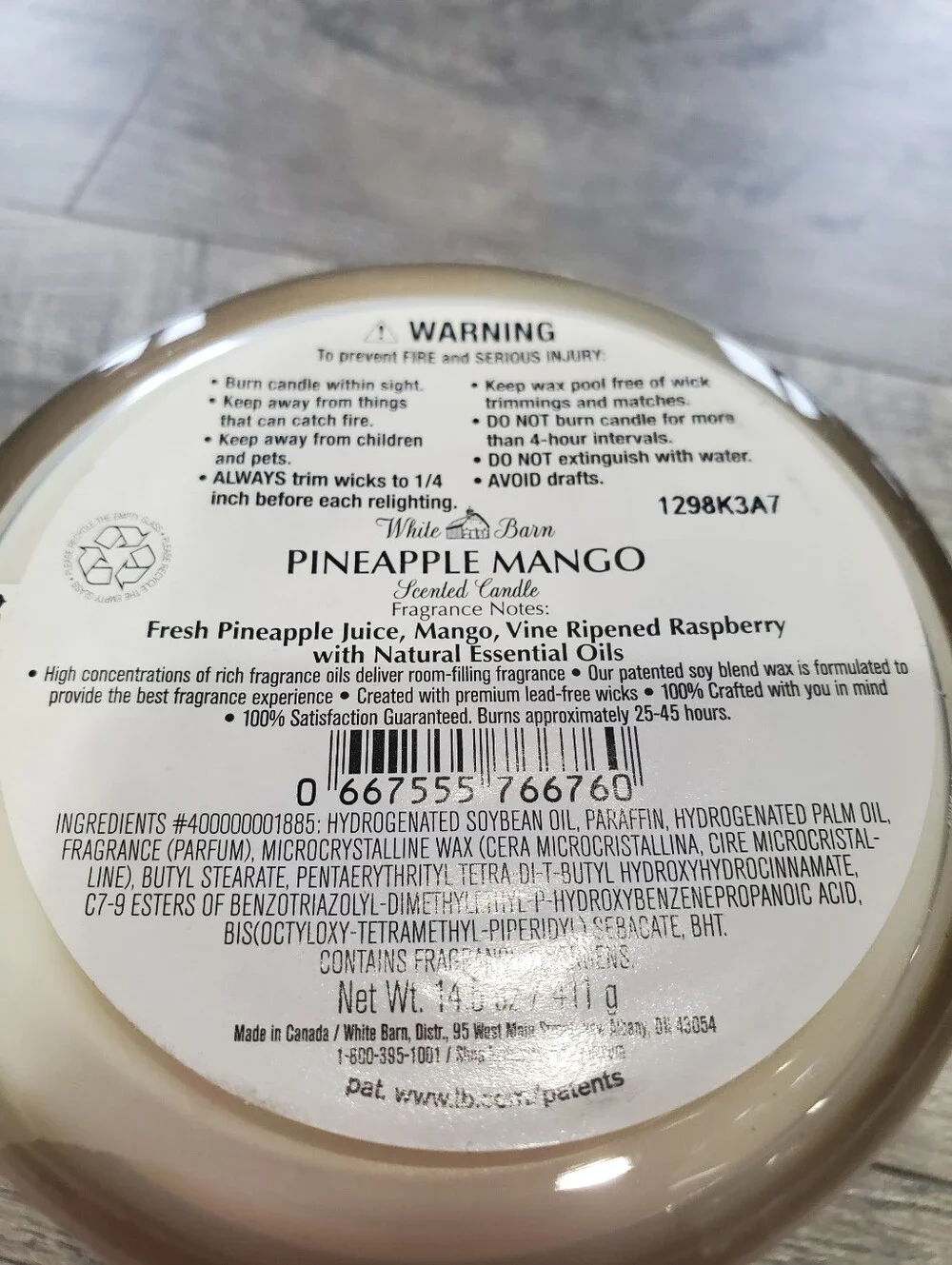Bath And Body Works Pineapple Mango 3 Wick Candle